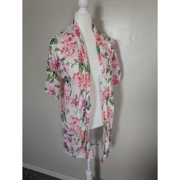 Show Me Your Mumu Robe OS‎ Floral Feminine NO BELT Open Front Kimono Boho Pink - Picture 3 of 8